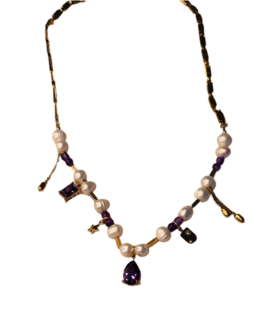 Hani purple necklace