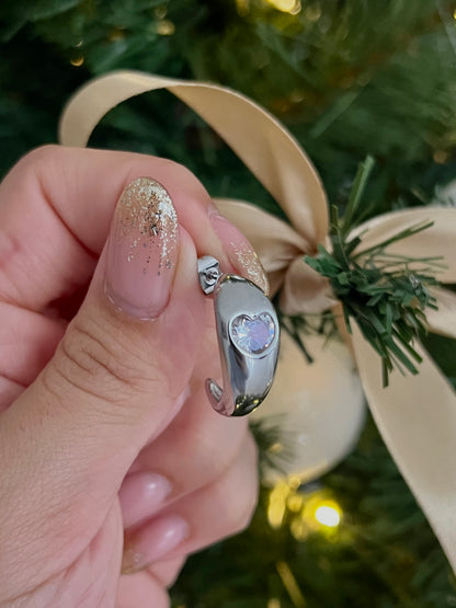 Spark heart earrings