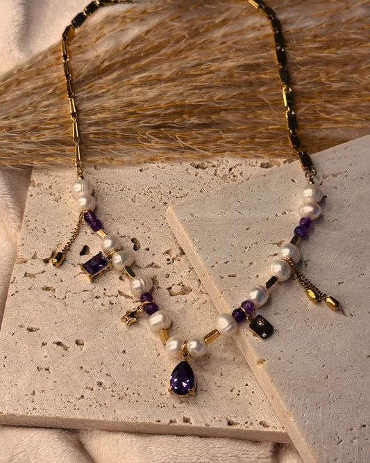 Hani purple necklace