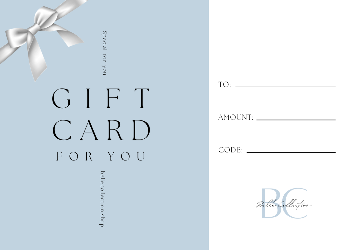 Belle Collection Gift Card
