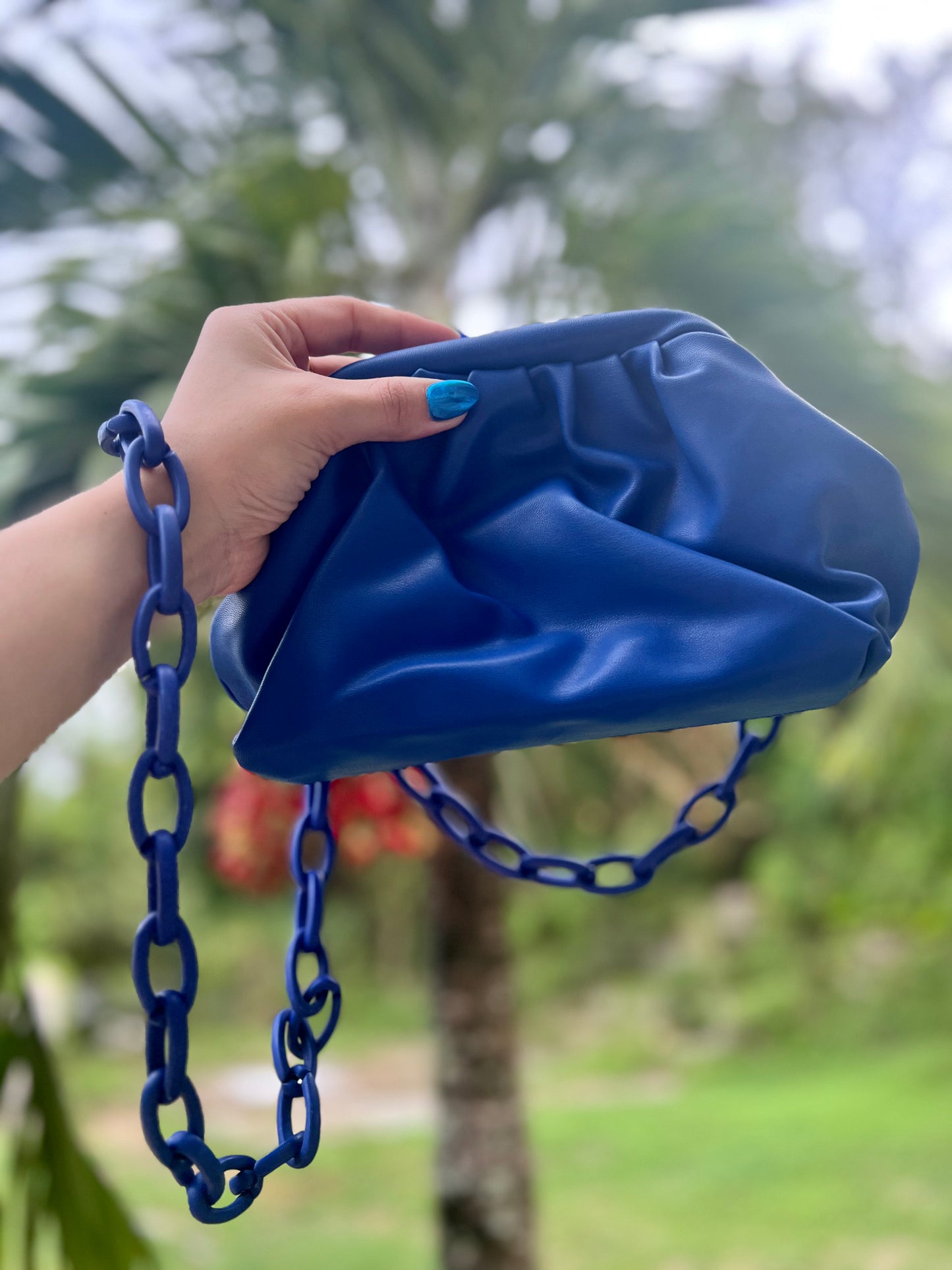 Royal blue crossbody bag